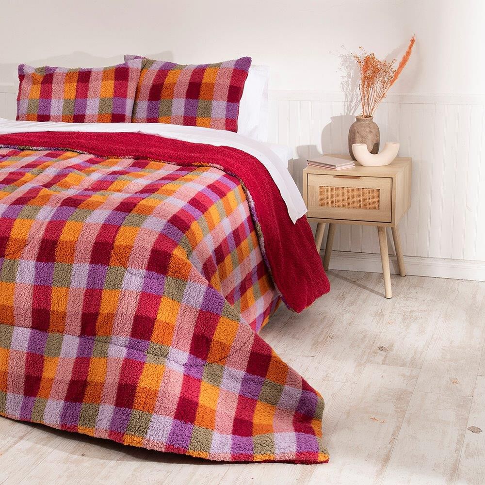 Plumon Sherpa/sherpa Estampado 2 Plazas Vicky image number 3.0