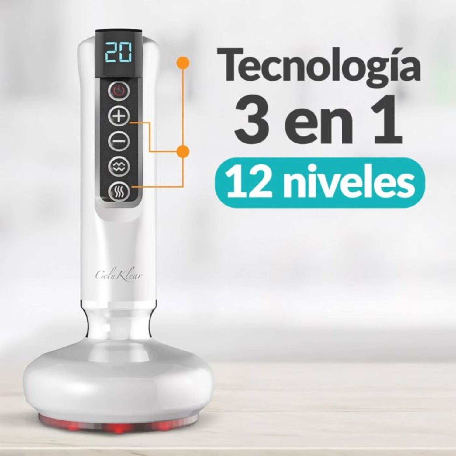 Masajeador Anticelulitis Celuklear 3 En 1 image number 2.0