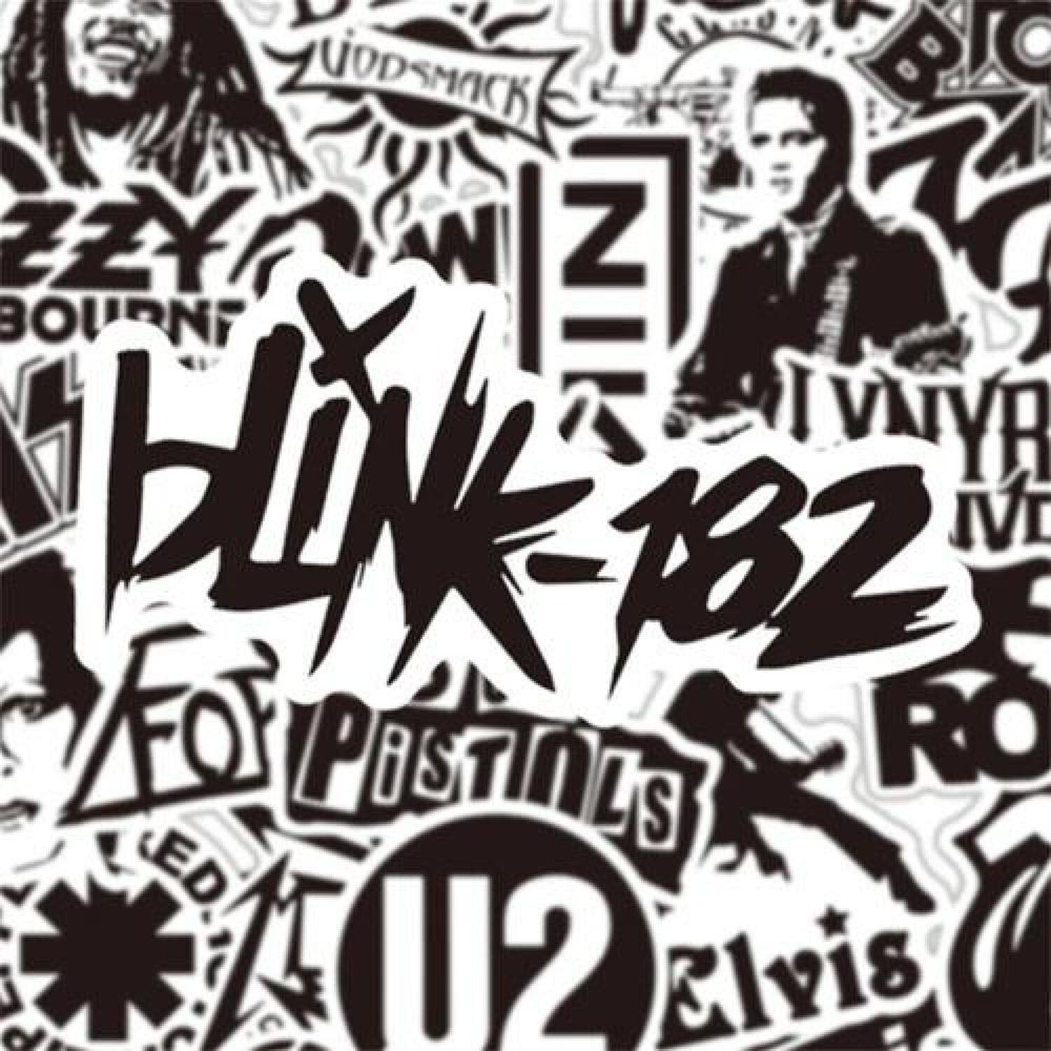 Set Sticker Cantantes Grupos De Rock M&uacute;sica Black&white image number 1.0