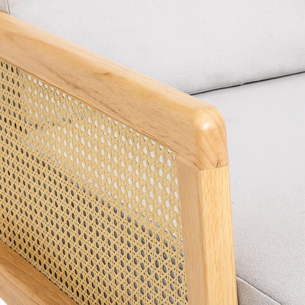 Sillon Madera Rattan Harmony - Gris image number 12.0