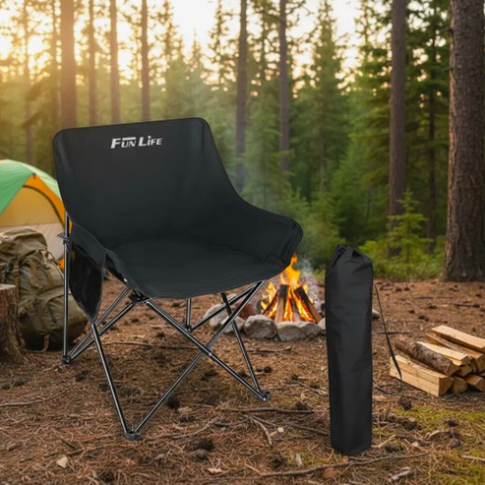 Silla Plegable Camping Negro image number 0.0