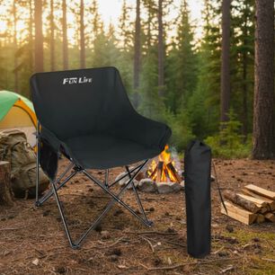 Silla Plegable Camping Negro
