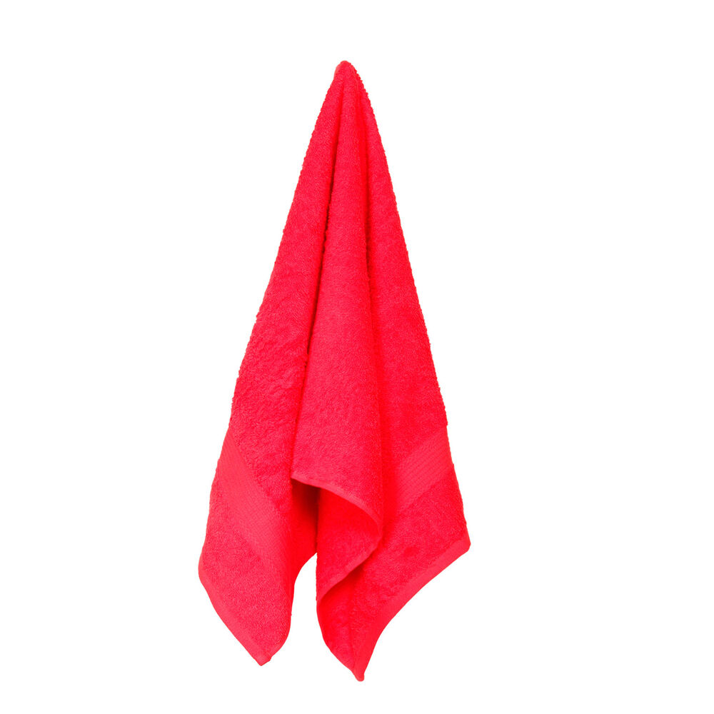 Set 2 Toallas Florentino 100% Algodon Rojo image number 1.0