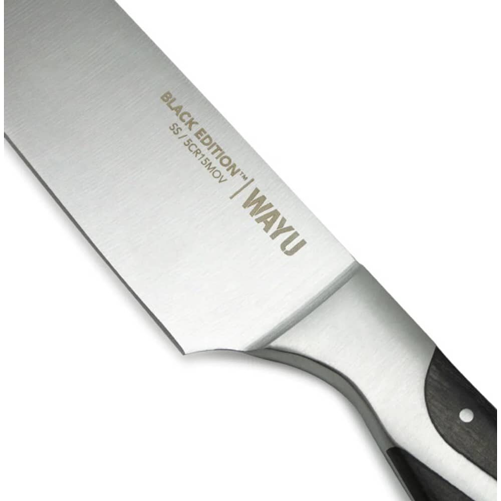 Cuchillo Chef Profesional Black Edition Wayu Antideslizante image number 3.0