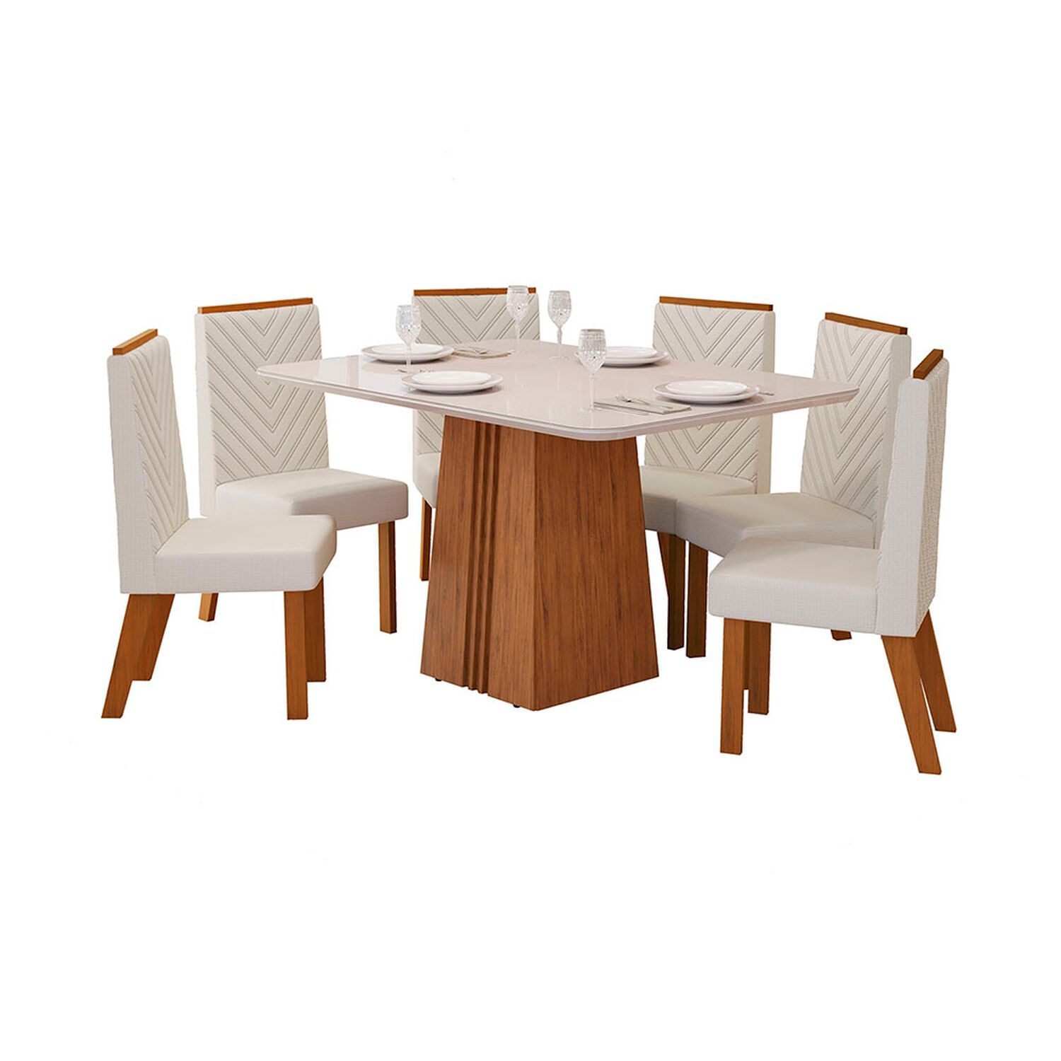Juego De Comedor Vekkahome Italia / 4 Sillas image number 3.0