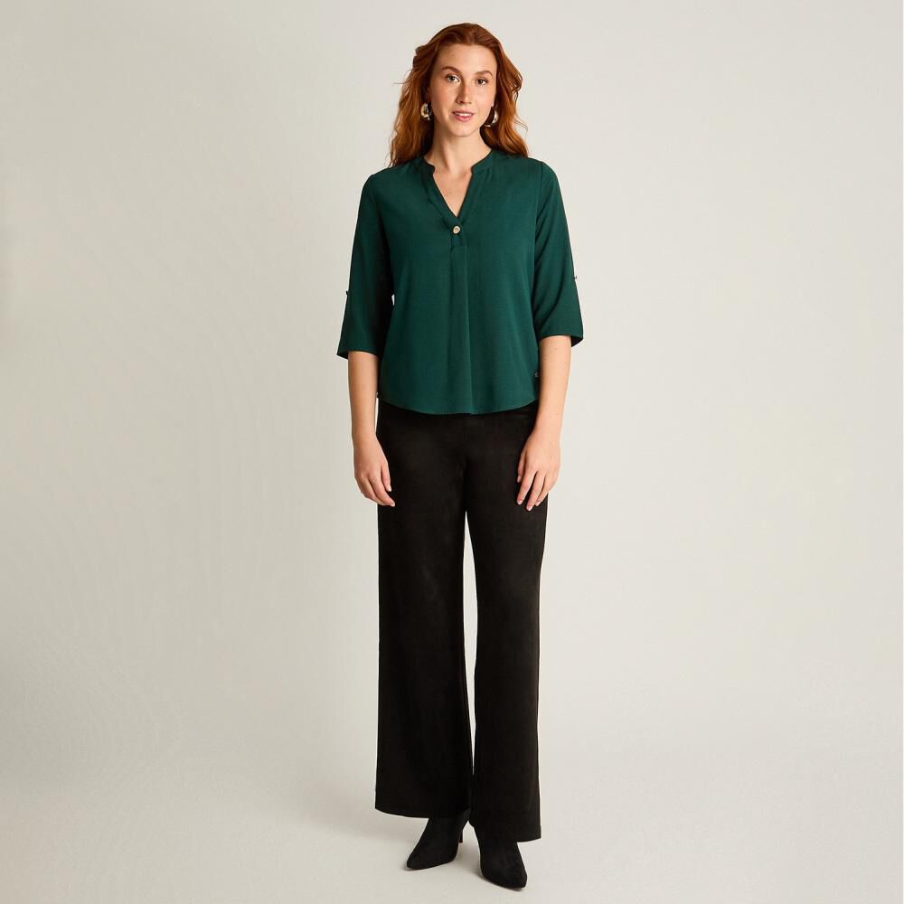 Blusa Manga 3/4 Cuello V Mujer Lorenzo Di Pontti image number 1.0