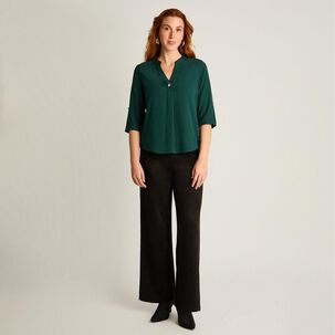 Blusa Manga 3/4 Cuello V Mujer Lorenzo Di Pontti