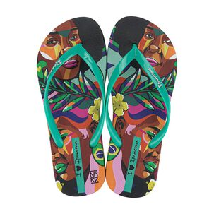 Sandalia Mujer Negro/verde Graffiti Ipanema