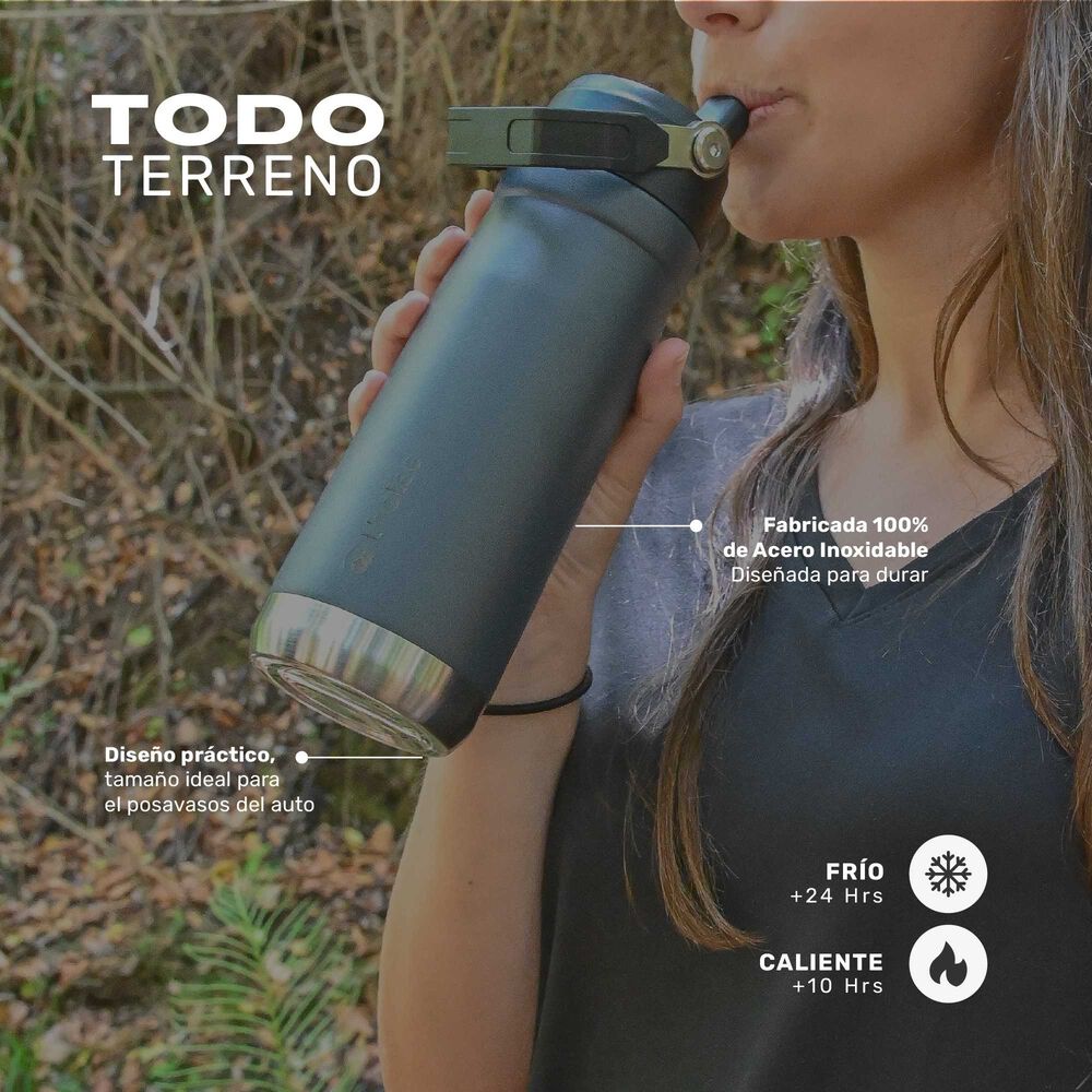 Botella T&eacute;rmica Insulada Lhotse Adventure 650ml Black image number 5.0