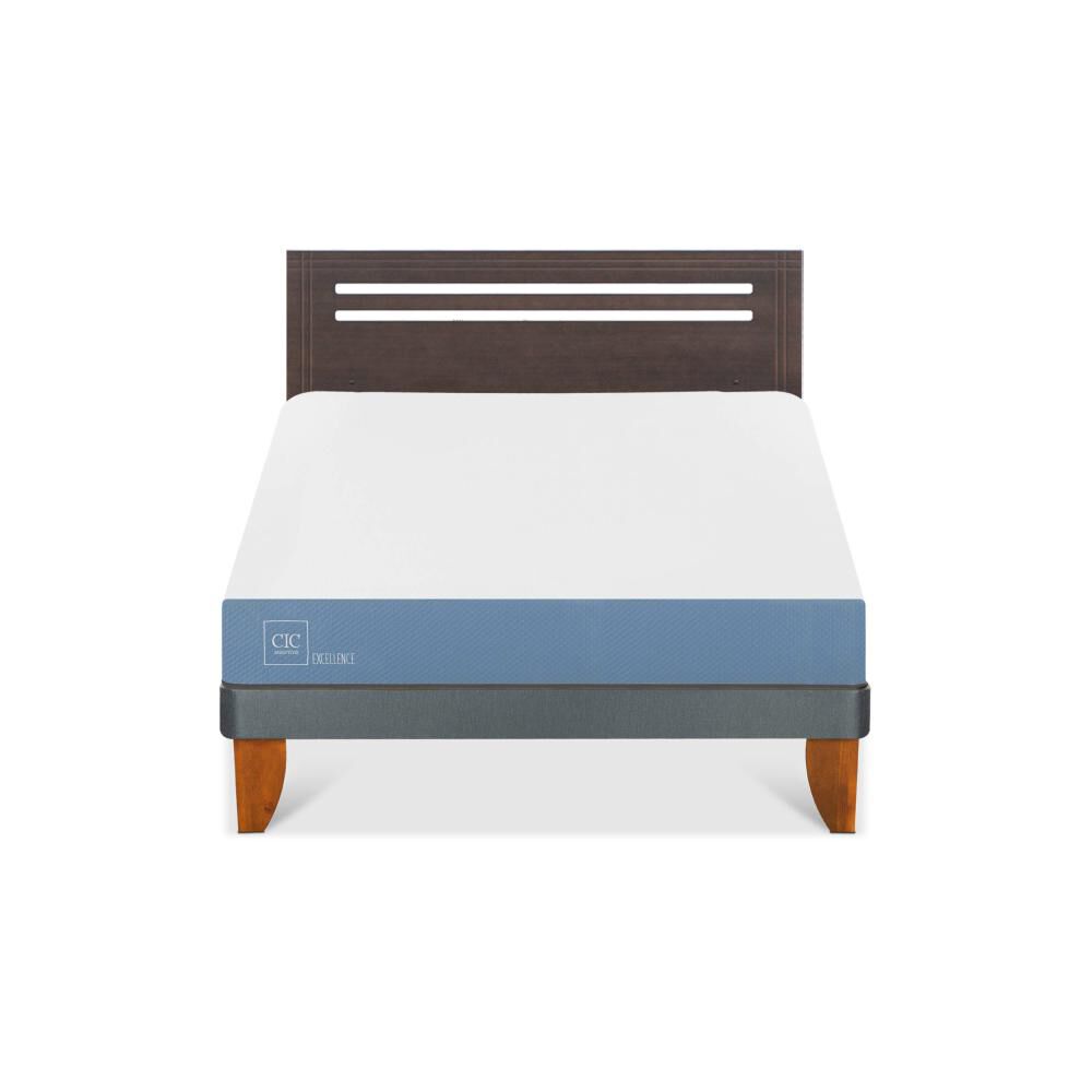 Cama Europea Cic Excellence / 2 Plazas / Base Normal + Respaldo image number 0.0
