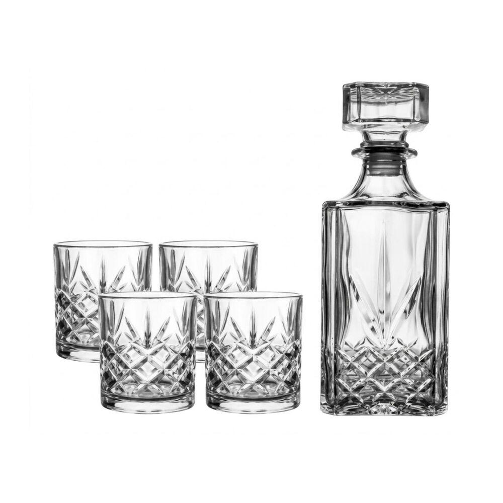 Set Botella 1lt Y 4 Vasos Whisky 325 Ml image number 0.0