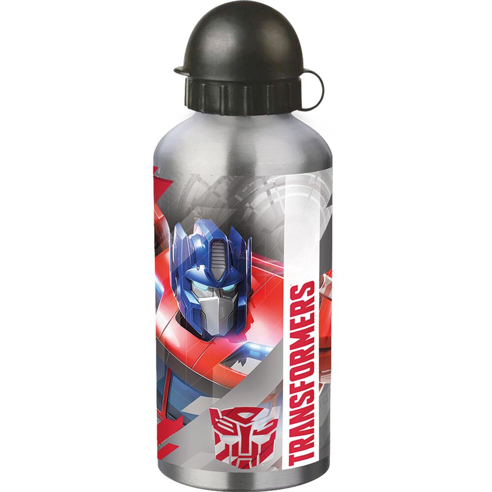 Botella Aluminio Tapa Redonda Transformers image number 0.0