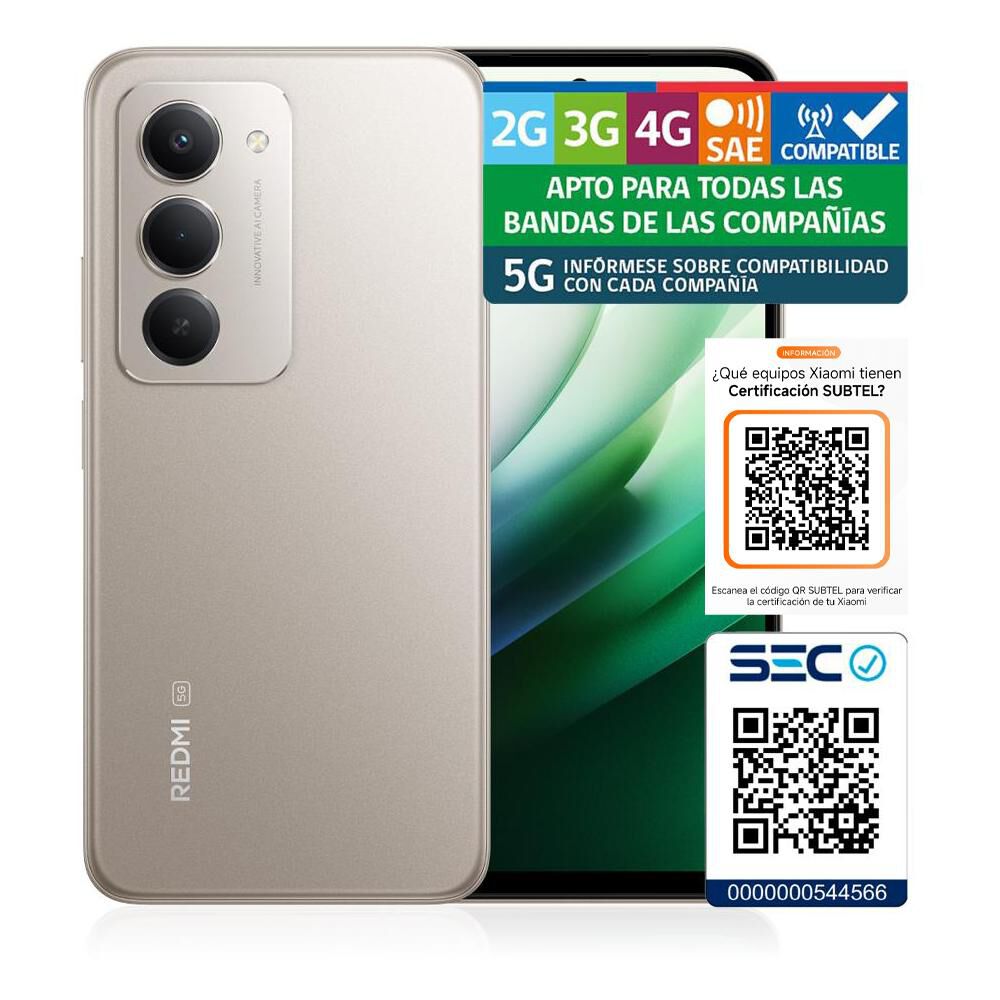 Smartphone Xiaomi Redmi 15 / 5G / 256 GB / Gris / Liberado image number 8.0