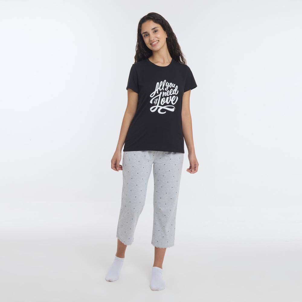 Pijama Capri Manga Corta Mujer Freedom image number 0.0