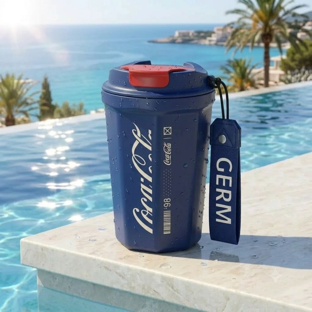 Vaso Termico Mug Germ Coca-cola Acero Inoxidable 390ml Navy image number 8.0