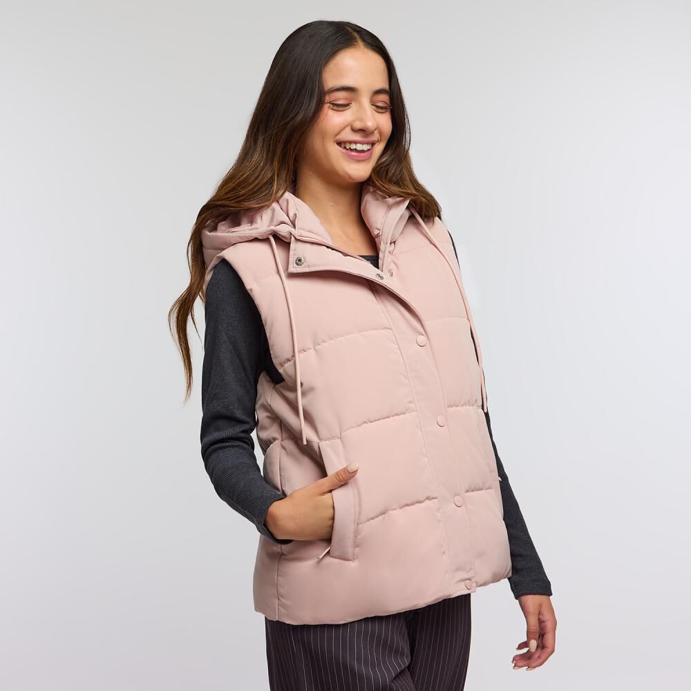 Parka Regular Sin Mangas Cuello Alto Con Capucha Mujer Freedom image number 2.0