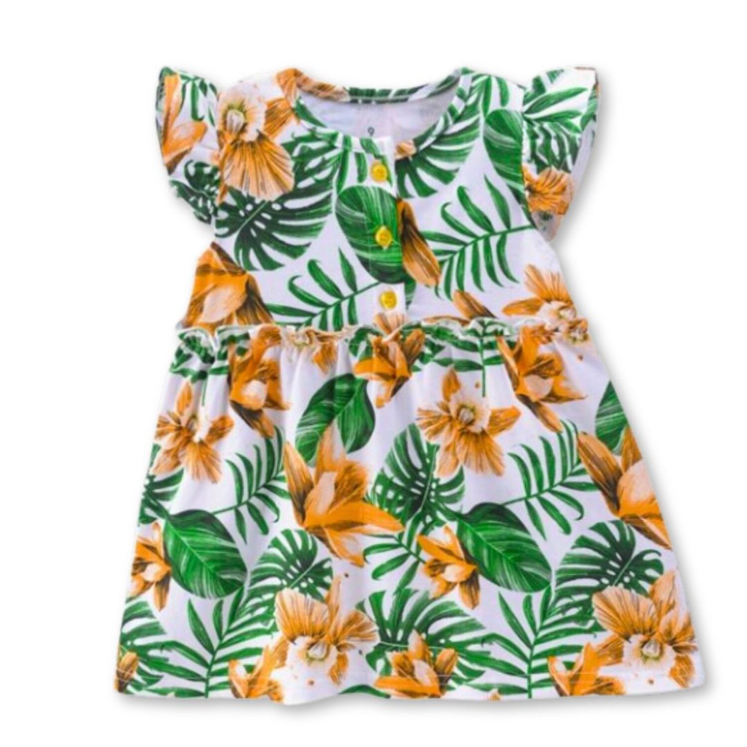 Vestido Sin Mangas Estampado Beb&eacute; Ni&ntilde;a 9 A 36 Meses Hawaiian Princess image number 0.0