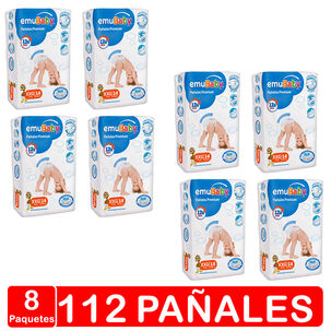 Pañales Emubaby - Premium - Talla Xxg 112 Pañales