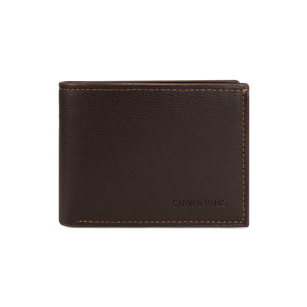 Billetera Hombre Bruno Caf&eacute; Oscuro Con Monedero Carven Paris image number 2.0