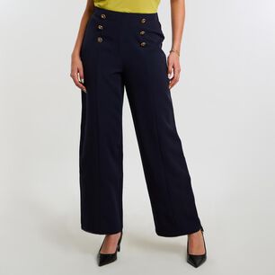 Pantal&oacute;n Pretina El&aacute;sticada Tiro Alto Mujer Kimera