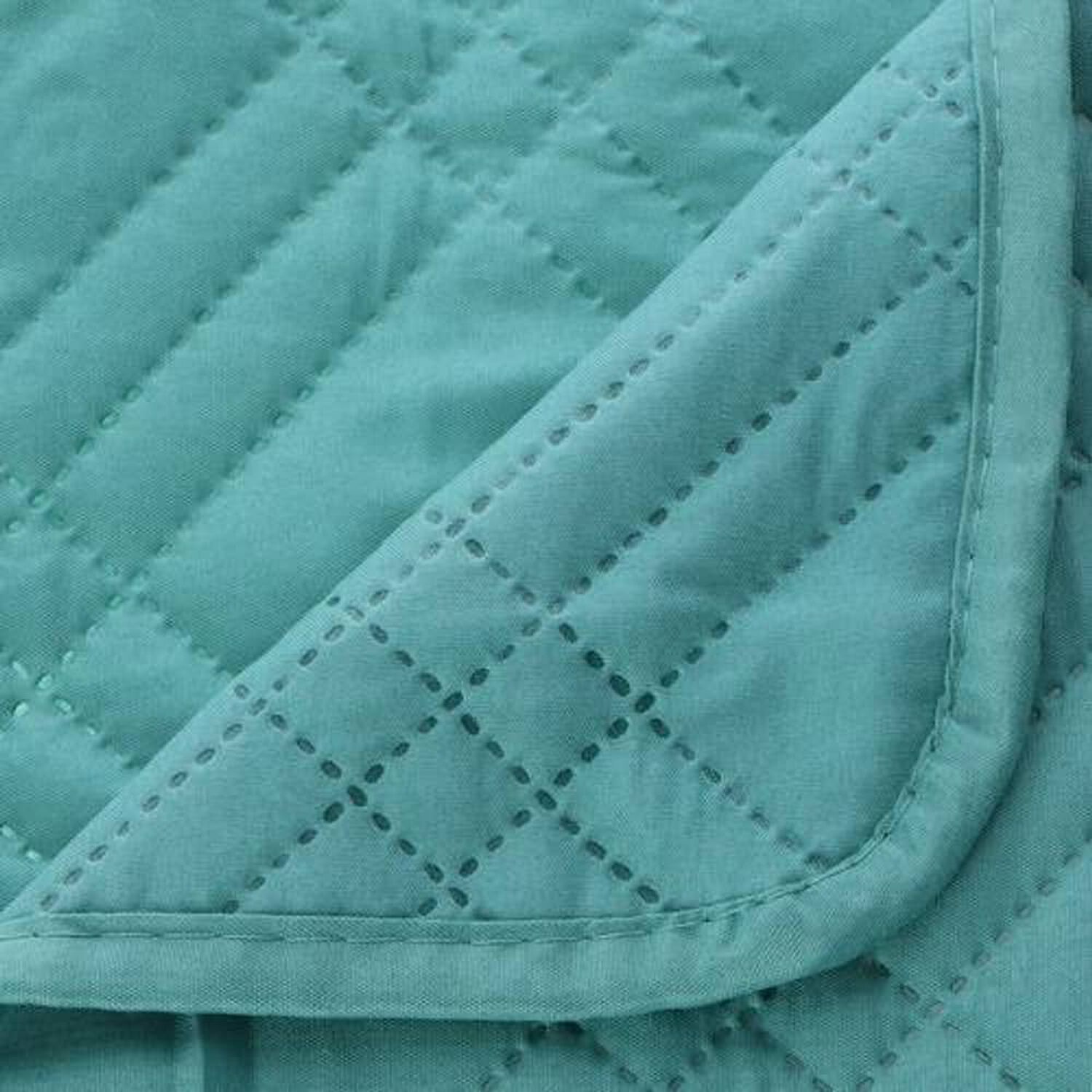 Quilt Andes Liso Turquesa King image number 3.0