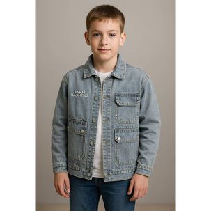 Chaqueta Mezclilla Ni&ntilde;o Look Urbano Y Funcional