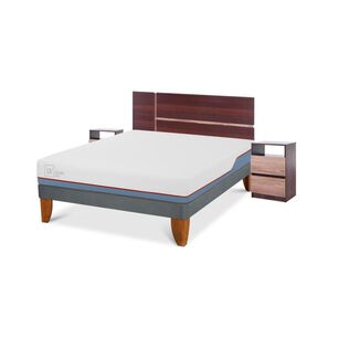 Cama Europea Cic Excellence Plus / 2 Plazas / Base Normal + Set De Maderas