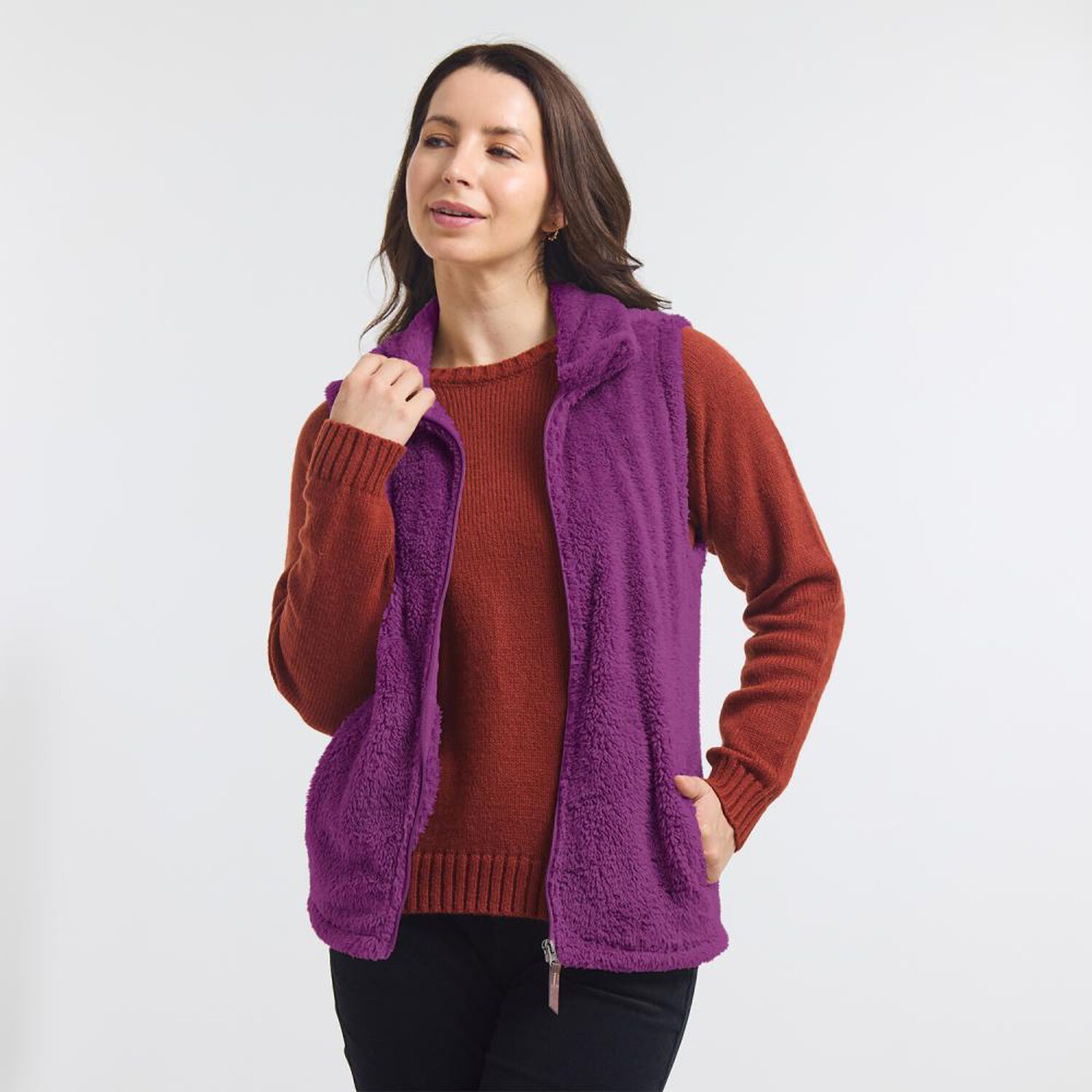 Poler&oacute;n Polar Fleece Sin Mangacuello Alto Mujer Geeps image number 0.0