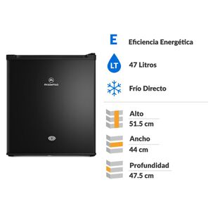 Frigobar Mademsa Mmb 50 Blk / Fr&iacute;o Directo / 47 Litros / E