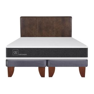 Cama Europea Cic Ortopedic / King / Base Dividida + Respaldo