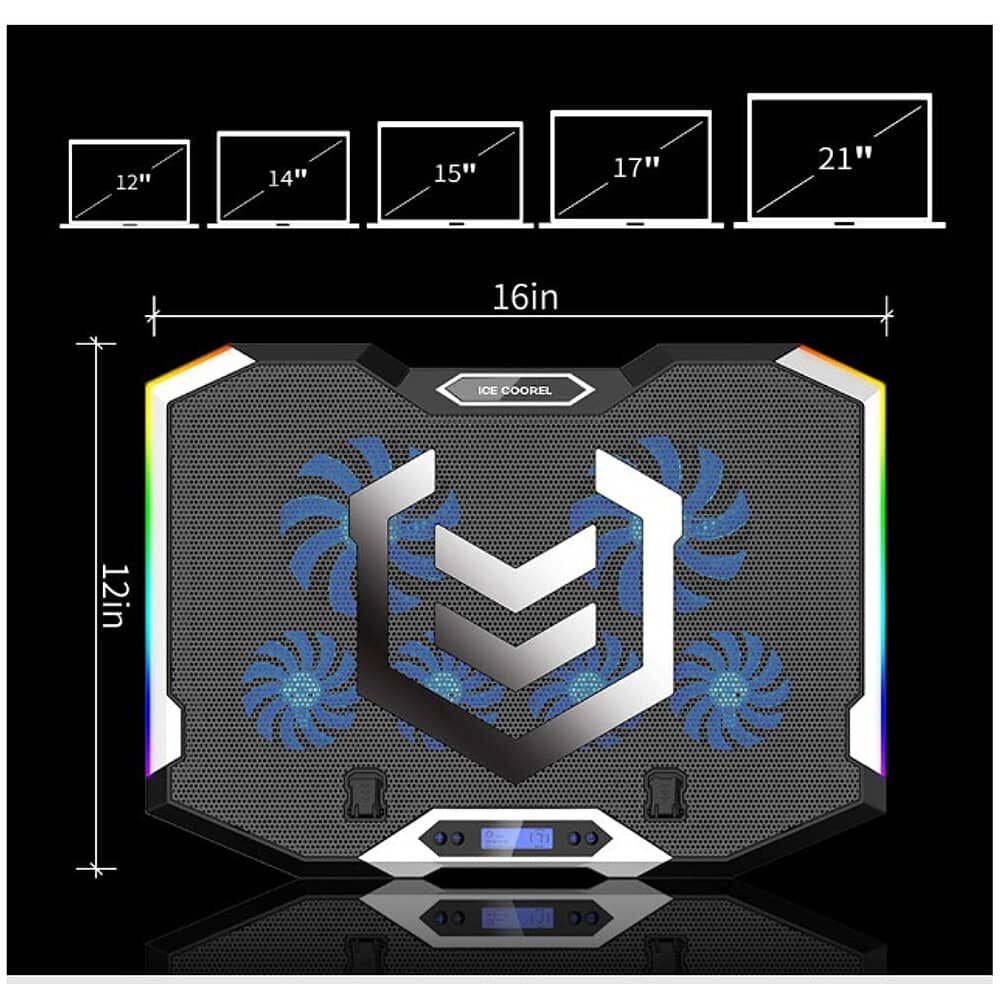 Base Ventilador Notebook Enfriador 6 Vent Rgb 14-17 Pulgadas image number 7.0