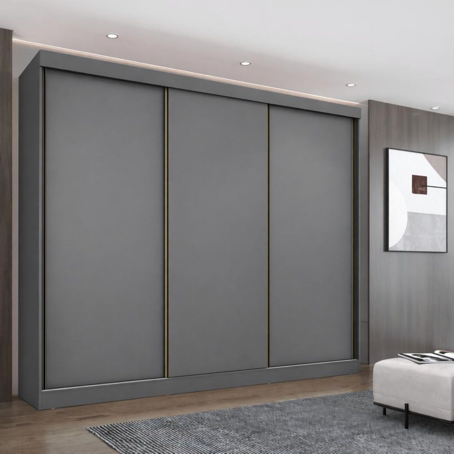Cl&oacute;set Di Poretti Design Closet Ambar / 3 Puertas / 8 Cajones image number 3.0