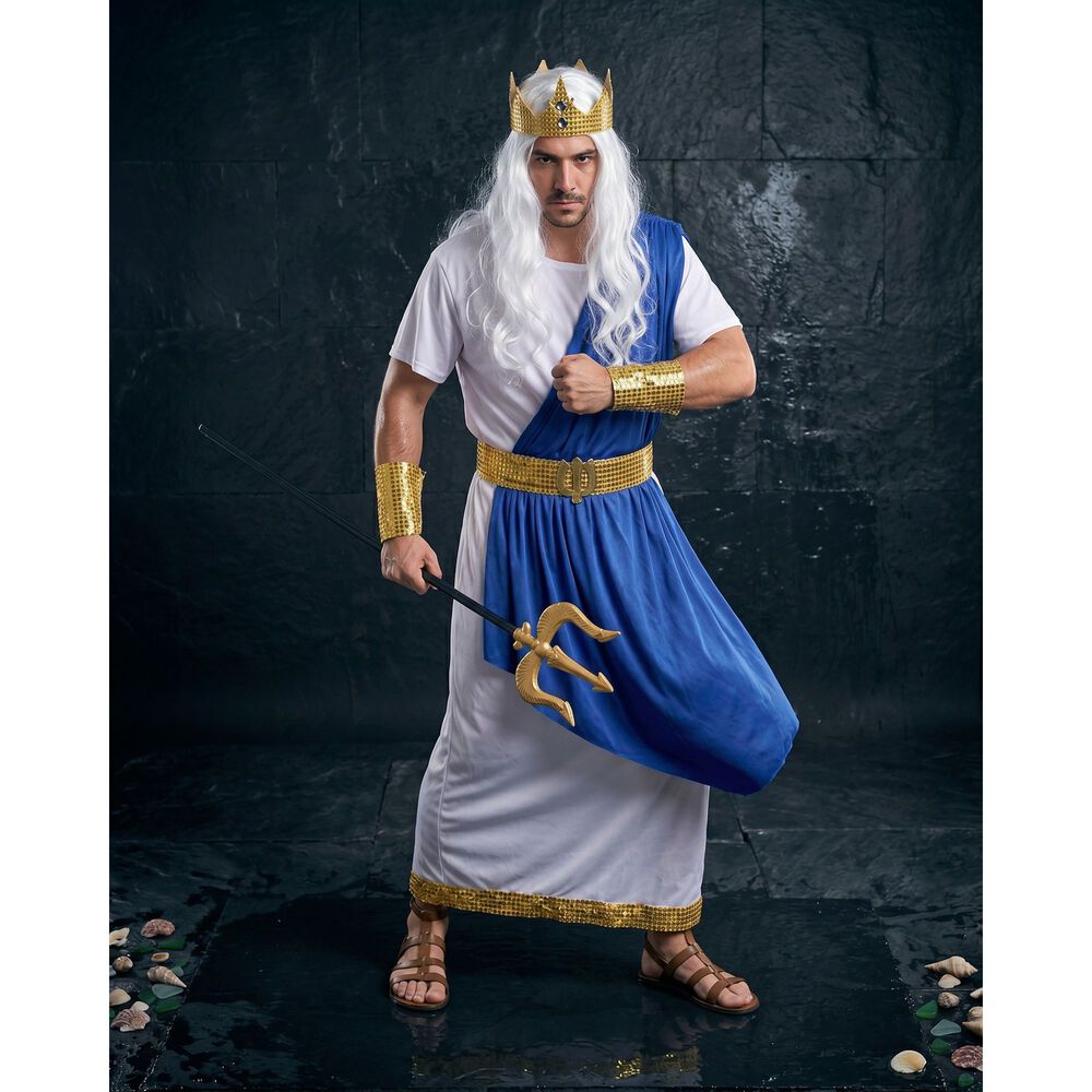 Disfraz Cosplay Poseid&oacute;n Dios Del Mar Griego image number 5.0