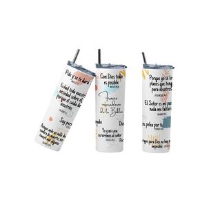 Termo Botella T&eacute;rmica Cristiano Con Vers&iacute;culos B&iacute;blicos Evang&eacute;lico Jes&uacute;s