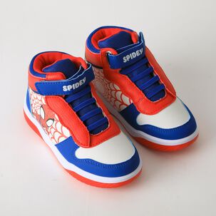 Zapatilla Ca&ntilde;a Alta Ni&ntilde;o Luces Spidey Blanco Marvel