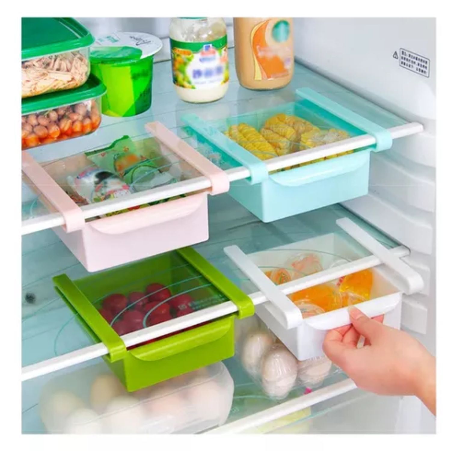 Organizadores De Refrigerador Nevera Estante Cocina Comida image number 1.0