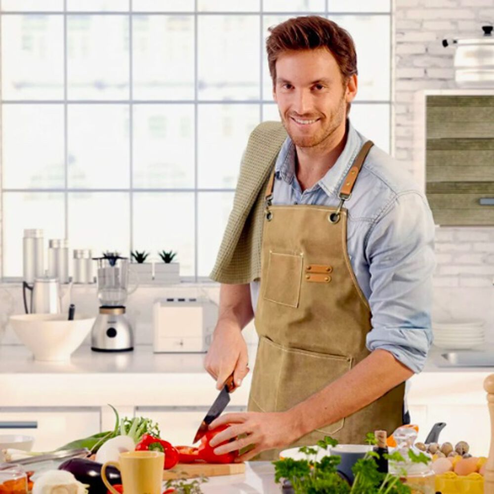 Pechera Delantal Barbacoa Marron image number 1.0