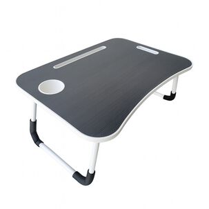 Escritorio Port&aacute;til Madera Usb Y Posavaso Plegable