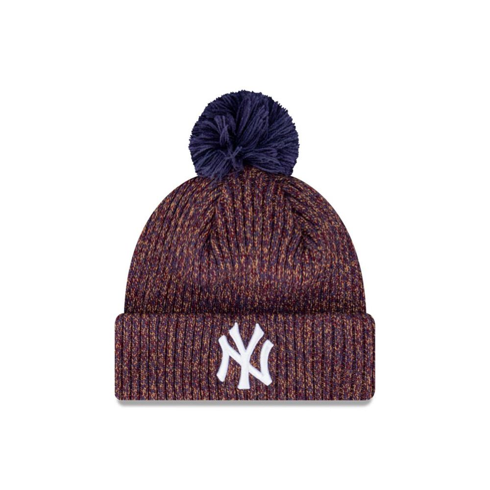 Beanie New York Yankees Seasonal Speckle Purple image number 0.0
