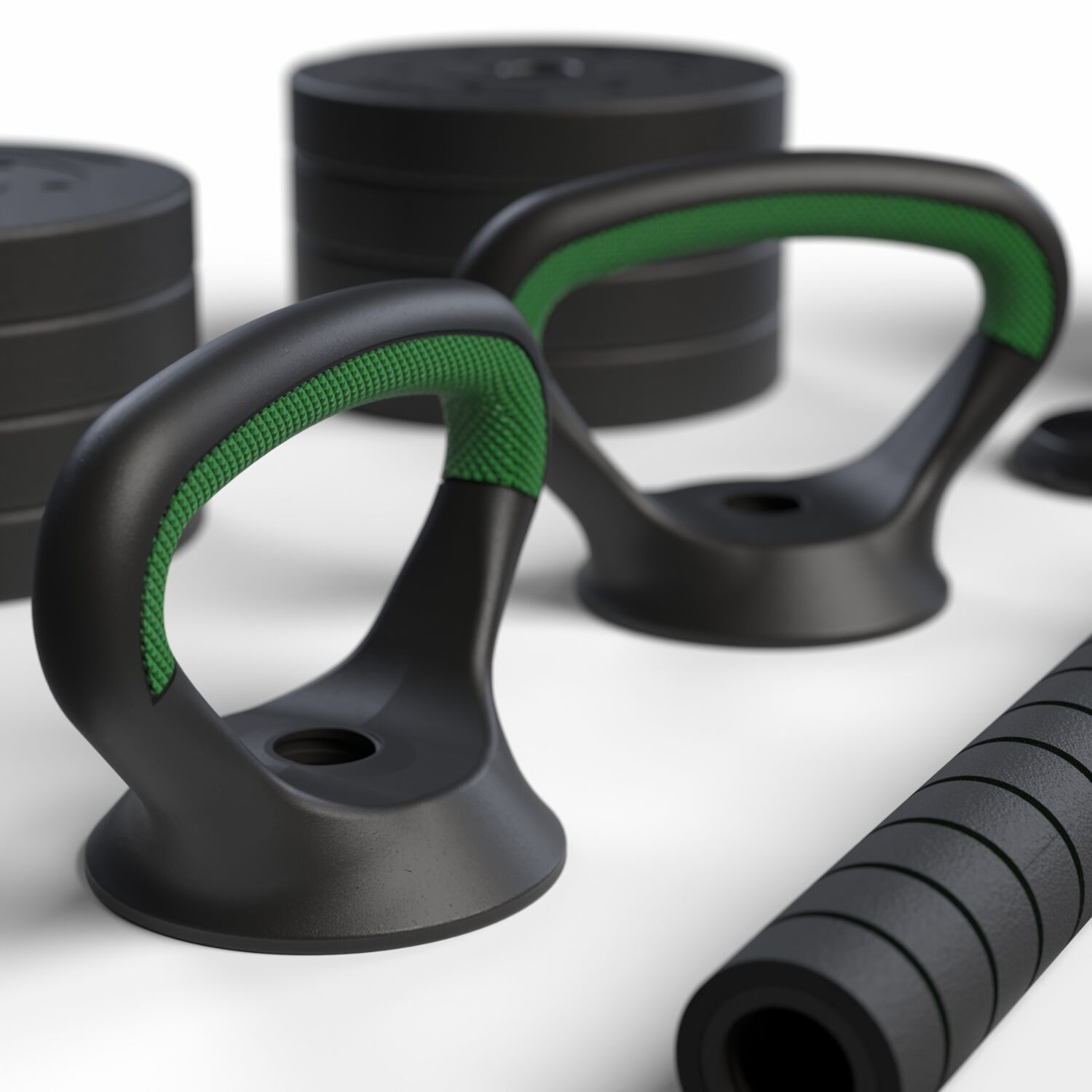 Set Mancuernas Green 3 En 1 Ajustables 20 Kg image number 4.0