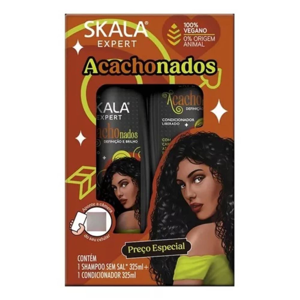 Kit Shampoo Y Acond Acachonados Skala Expert 650ml image number 0.0