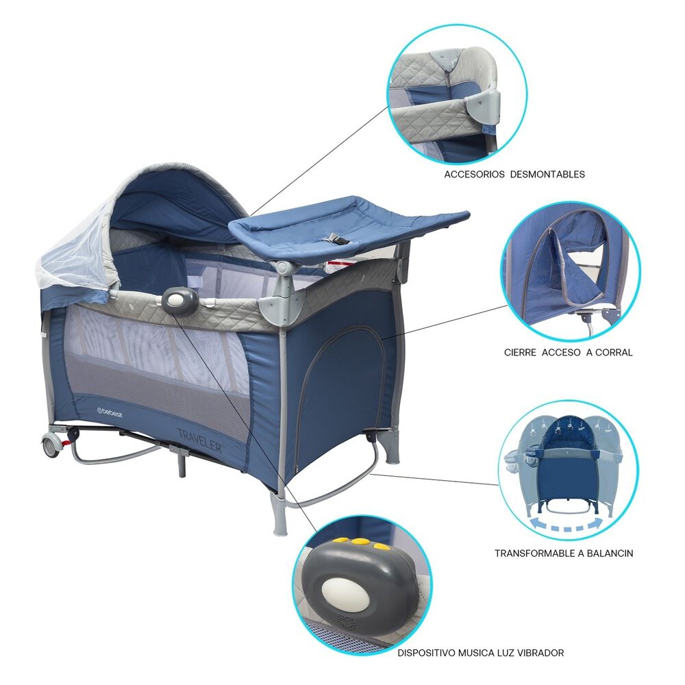 Cuna Traveler 6044 Gris image number 3.0