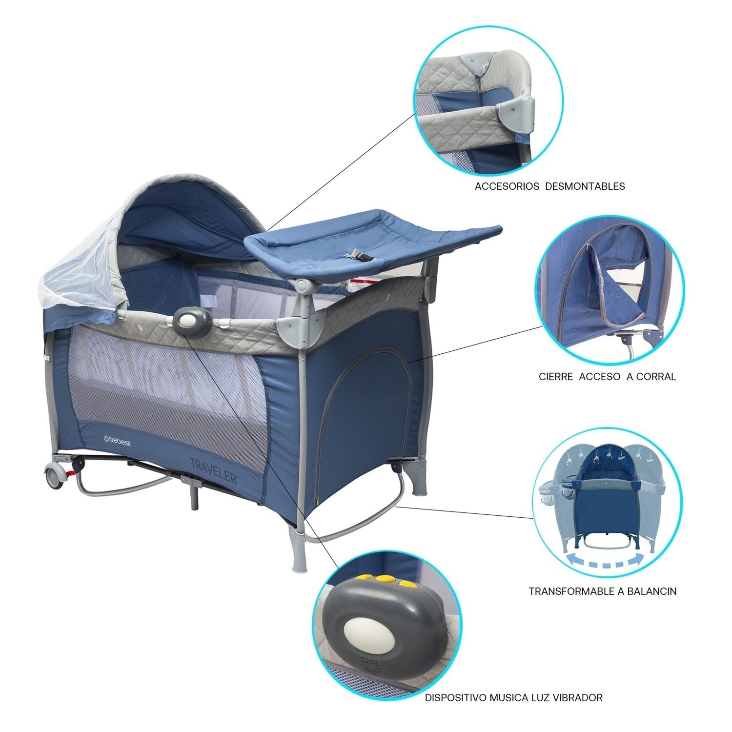Cuna Traveler 6044 Gris image number 3.0