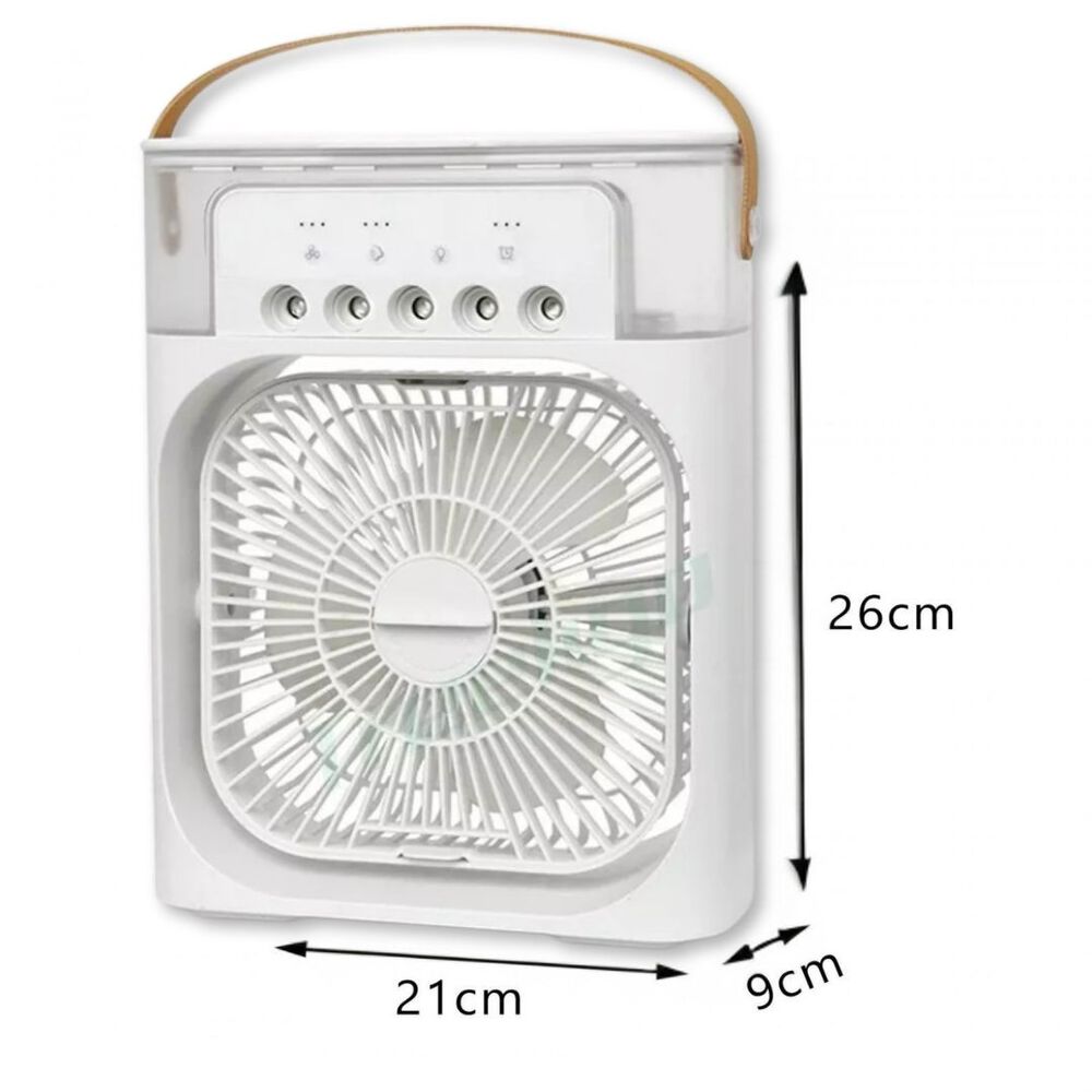 Climatizador Port&aacute;til Fr&iacute;o 4 En 1 Ventilador Humificador Enfriador Lampara Led 220v Usb image number 2.0