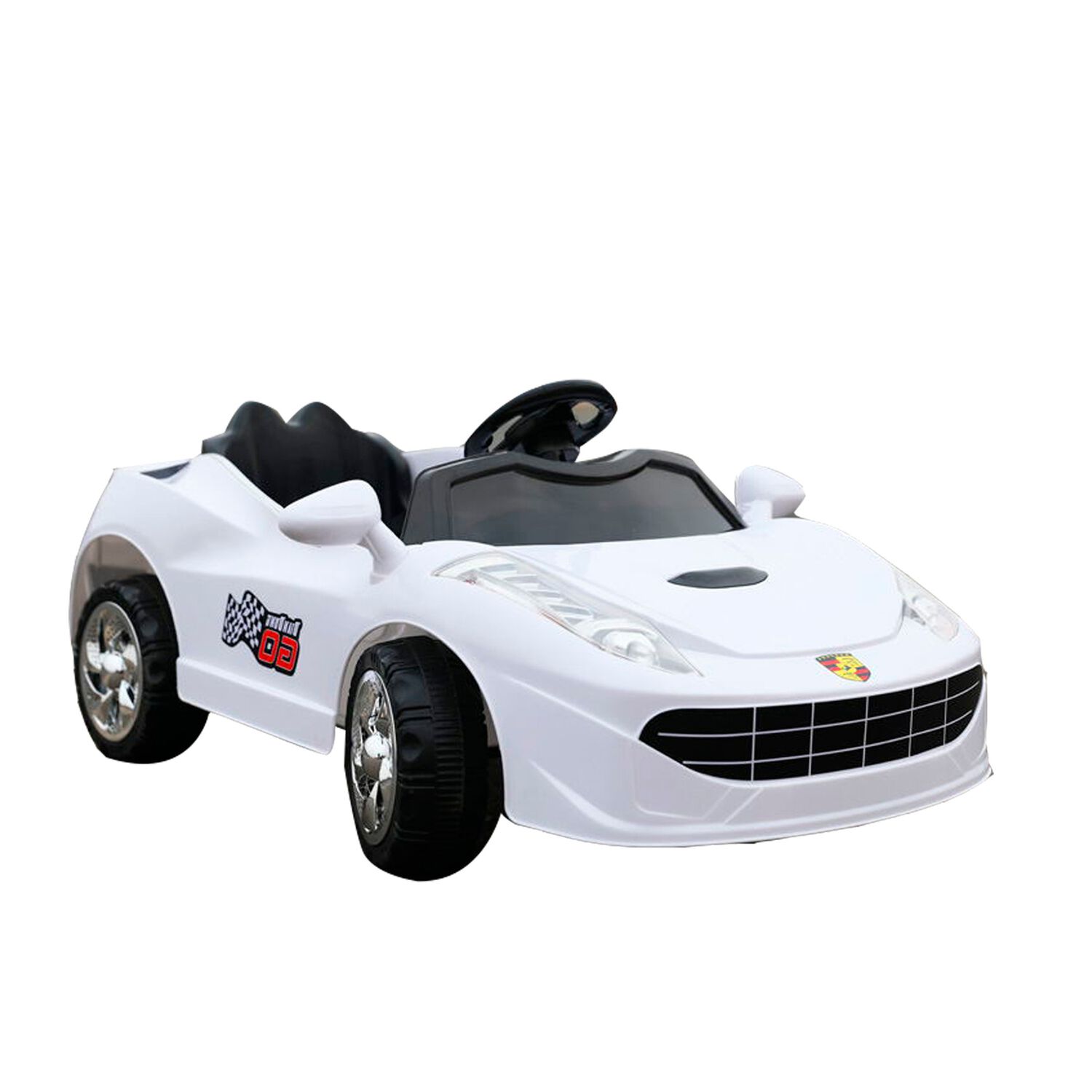 Auto A Bater&iacute;a Stingray Blanco Bebesit image number 2.0