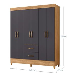Combo Closet 4 Puertas +c&oacute;moda Dob 271035+276033 Vekkahome