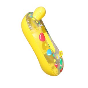 Salvavidas Con Asiento Beb&eacute; Ni&ntilde;o Inflable 65cm Amarillo