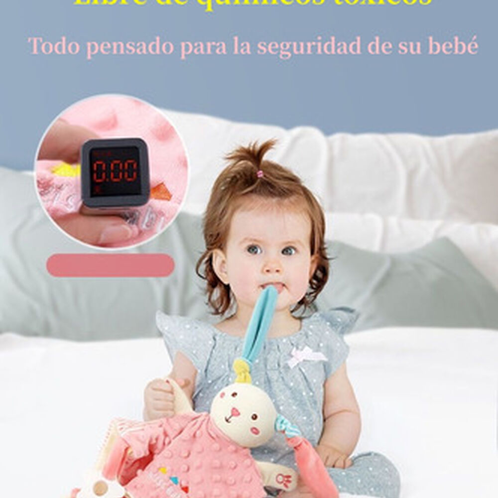 Peluche De Apego Sensorial Algodón Elefante Lubabycas image number 7.0