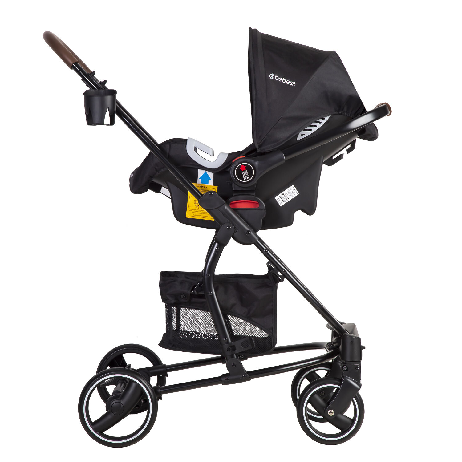Coche Travel System Alfa Nuevo Negro Bebesit image number 3.0