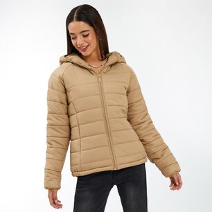 Parka Básica Cuello Alto Con Capucha Mujer Freedom